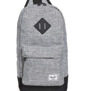 Herschel Heritage Shoulder Bag. Raven Crosshatch/Black